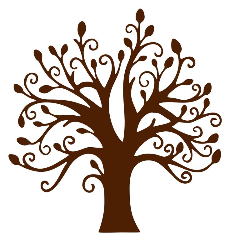 Tree with bare branches clipart