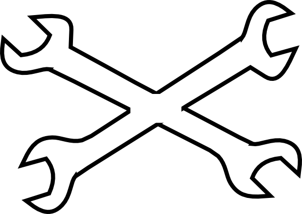 Crossed Wrenches Clipart