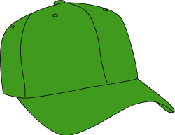 Baseball cap clipart green