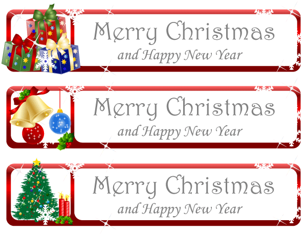 Free christmas clip art banners