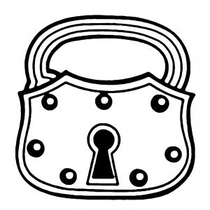 Exclusive Lock And Key Cartoon Layout | ClipArTidy