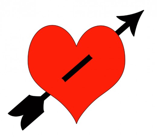 40+ Heart With Arrow Clip Art