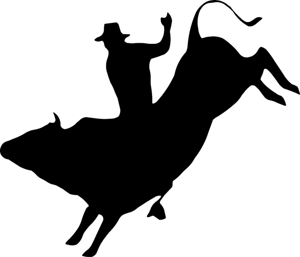 Rodeo Silhouette | Free Download Clip Art | Free Clip Art | on ...