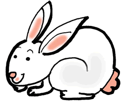 Cute rabbit clip art
