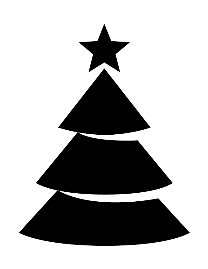Silhouette Of Christmas Tree ClipArt Best