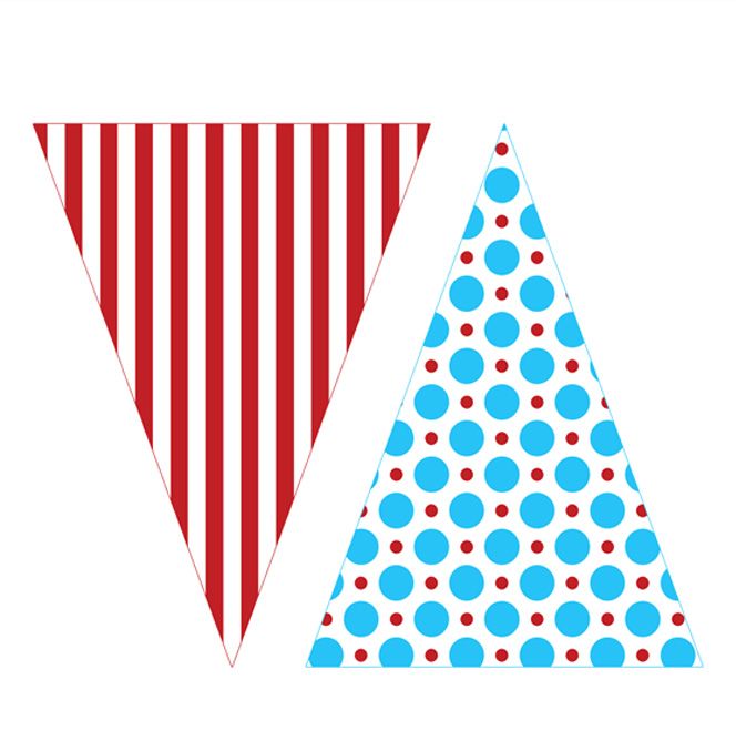 Triangle Banner | Pennant Template ...