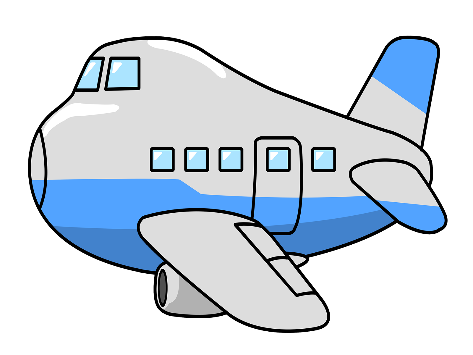 Free animated airplane clipart