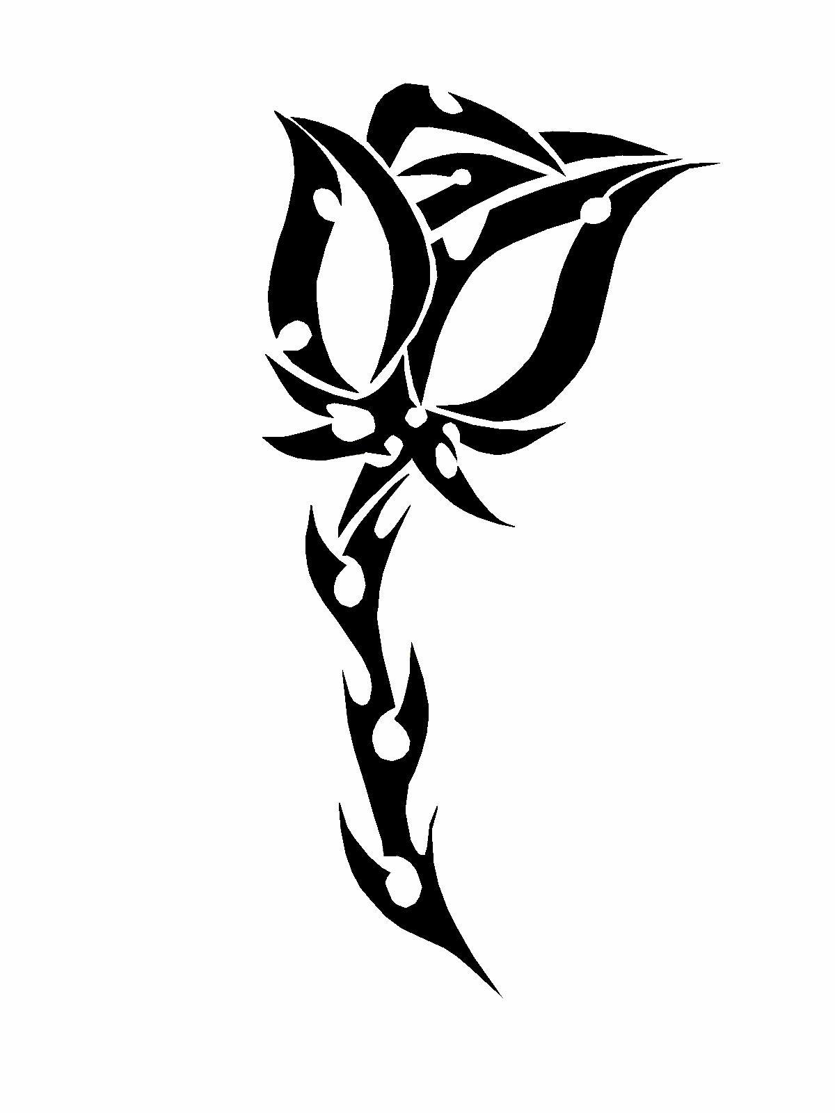 Tattoo Tribal Rose - ClipArt Best