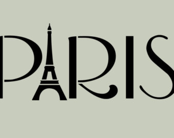 Paris STENCIL French Eiffel Tower 10x4.2 by ArtisticStencils