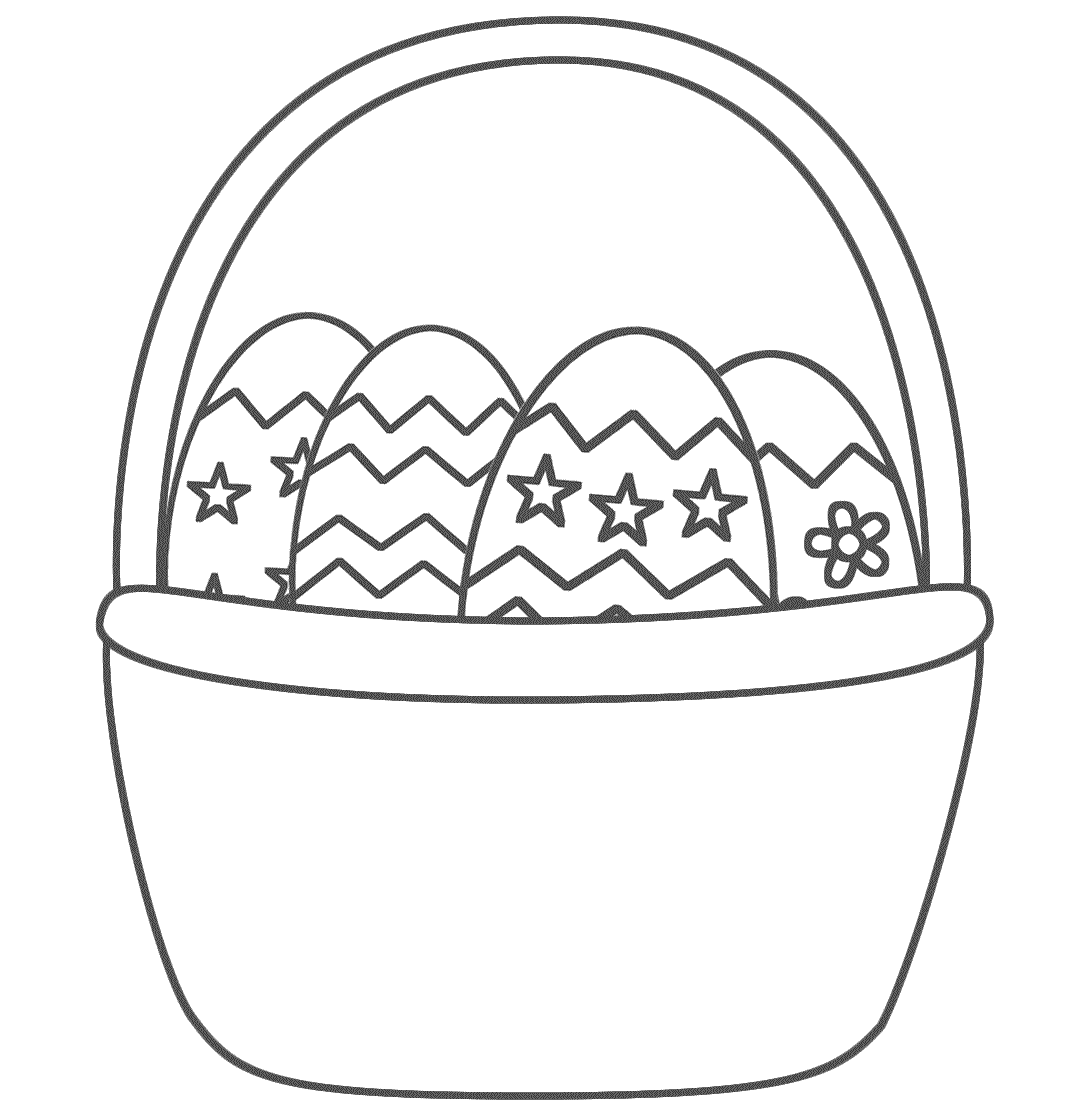 Easter Basket Coloring Printable | Coloring