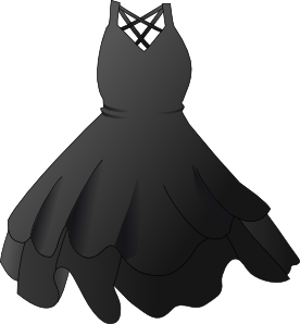 Black Dress clip art - vector clip art online, royalty free ...