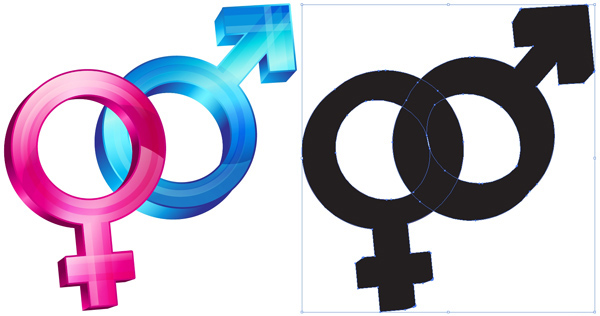 Create Gender and Orientation Symbols With Basic Shapes in Illustrator