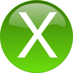 Green X clip art - vector clip art online, royalty free & public ...