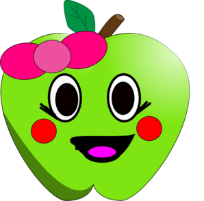 Happy Apple clip art - vector clip art online, royalty free ...