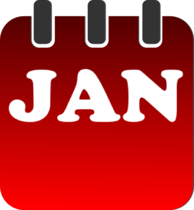 January Calendar clip art - vector clip art online, royalty free ...
