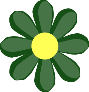 Green Spring Flower clip art - vector clip art online, royalty ...