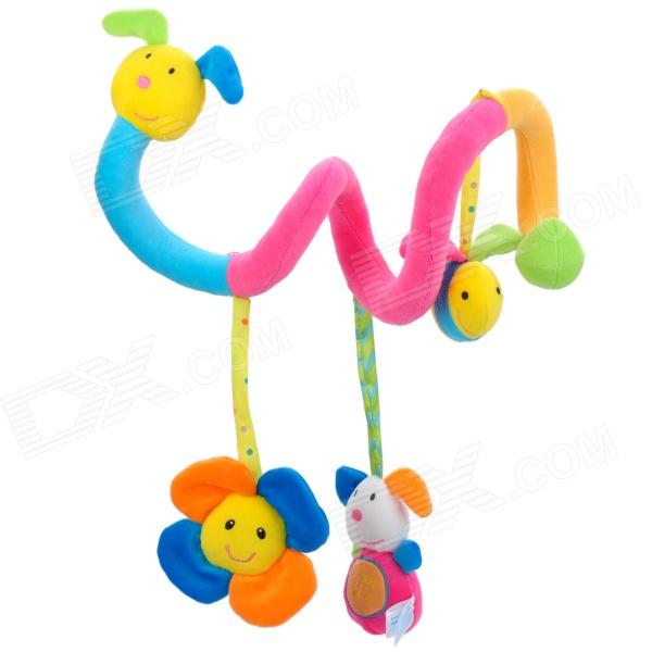 Cute Cartoon Animals Baby Bed Hanging Toy - Yellow + Pink + Green ...