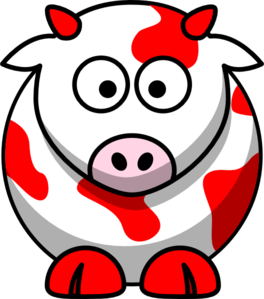 Red Cow clip art - vector clip art online, royalty free & public ...