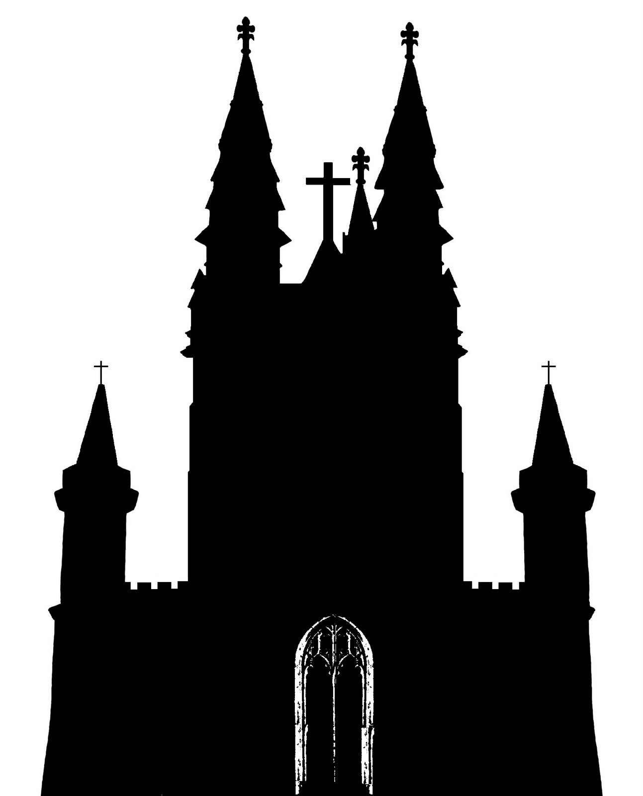 church silhouette clip art free - photo #6