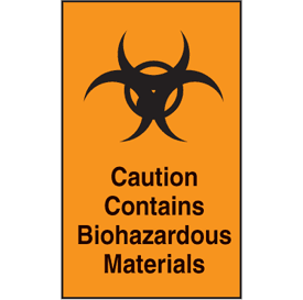 Caution Contains Biohazardous Materials Labels, Safety Labels | Seton
