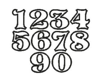 fonts with numbers