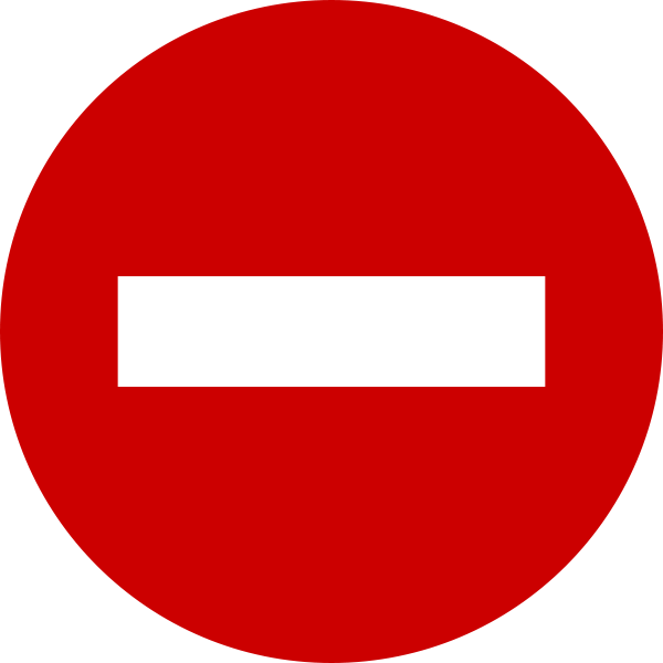 Road Sign No Entry Svg ClipArt Best ClipArt Best