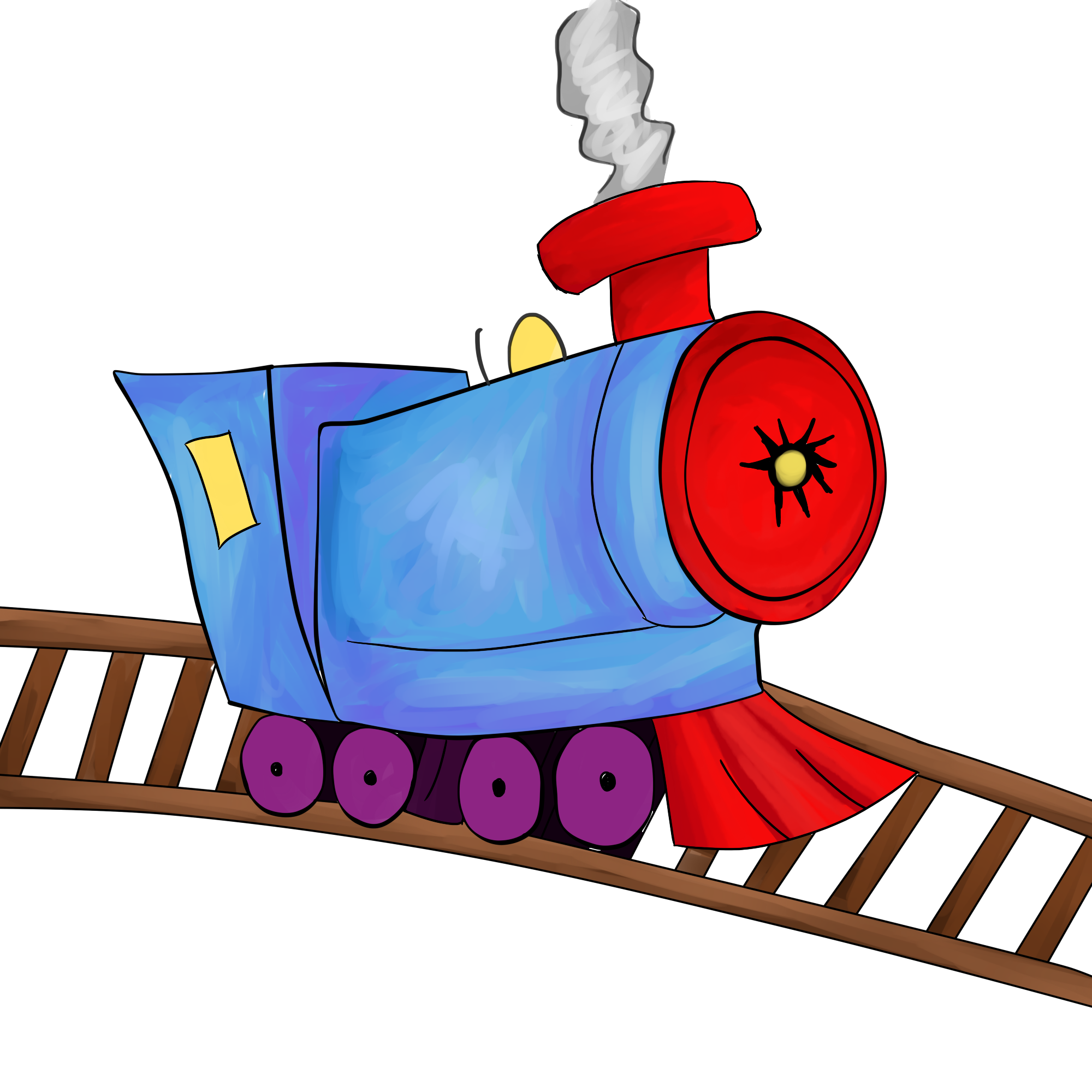 Train Track Cartoon - ClipArt Best