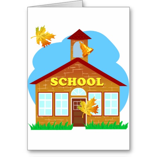 BACK 2 SCHOOL 179252011 CARTOON BUILDING Preschool Greeting Cards ...