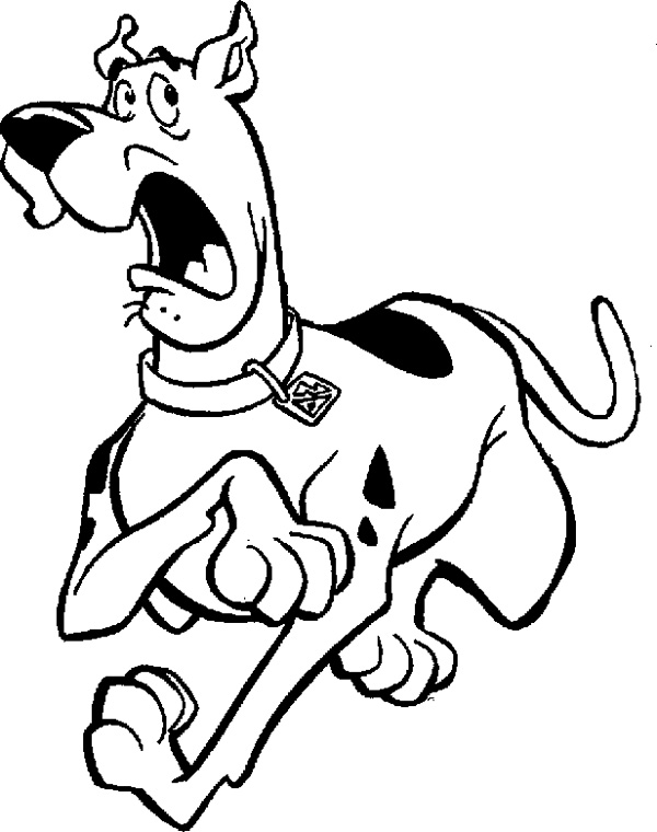 Scooby Doo Shocked Coloring Page - Scoobydoo Coloring Pages ...