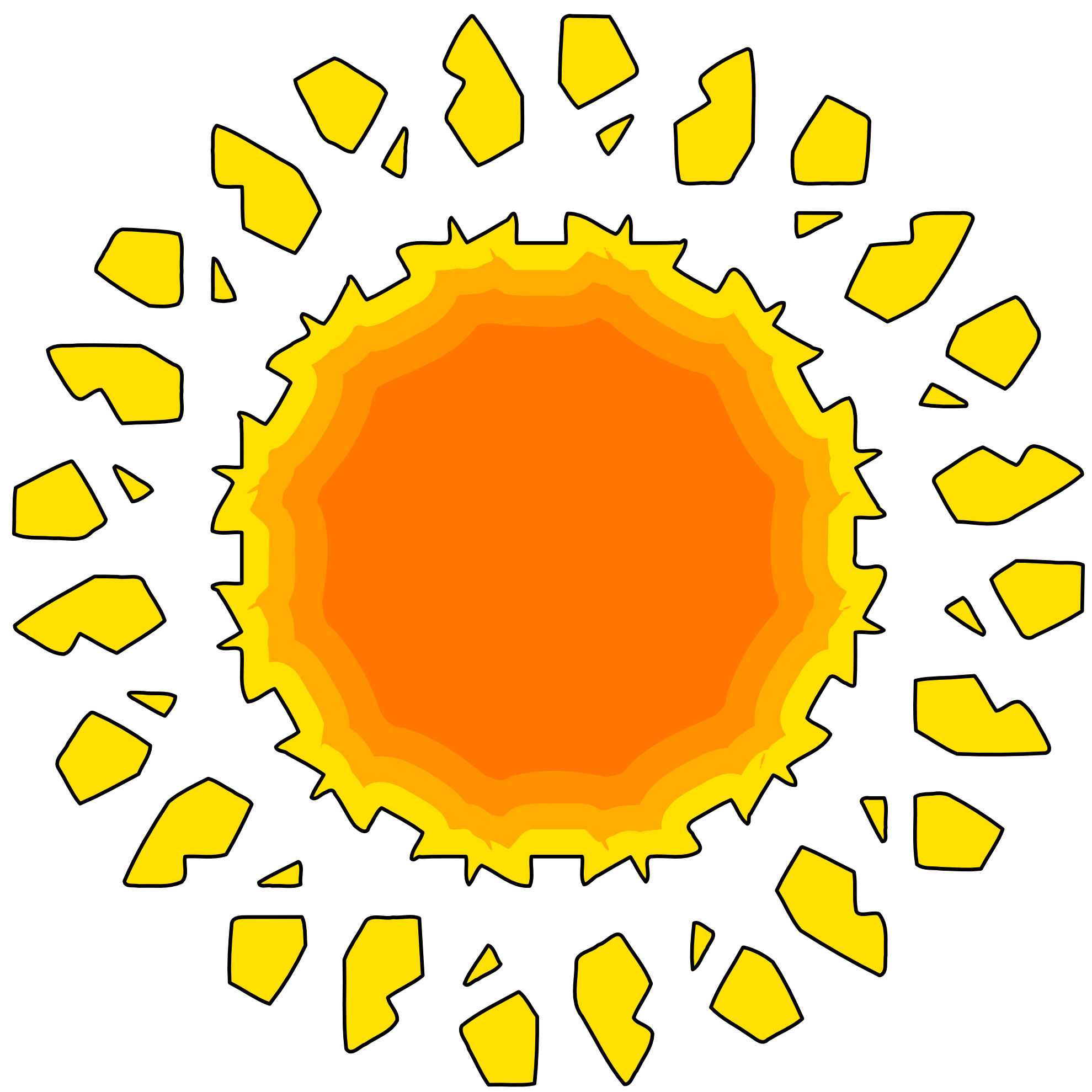the Sun Variationen Muster 65 SVG