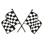 Checkered Racing Flag Decal...