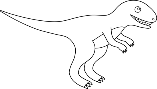 Dinosaur Line Drawing