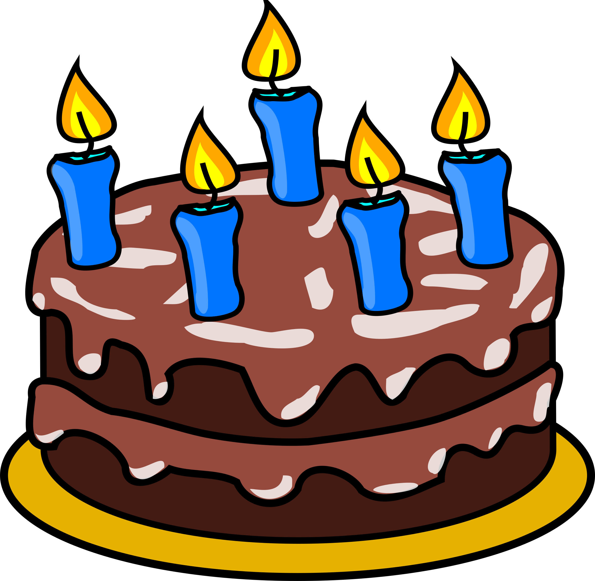 Chocolate birthday cake 20444