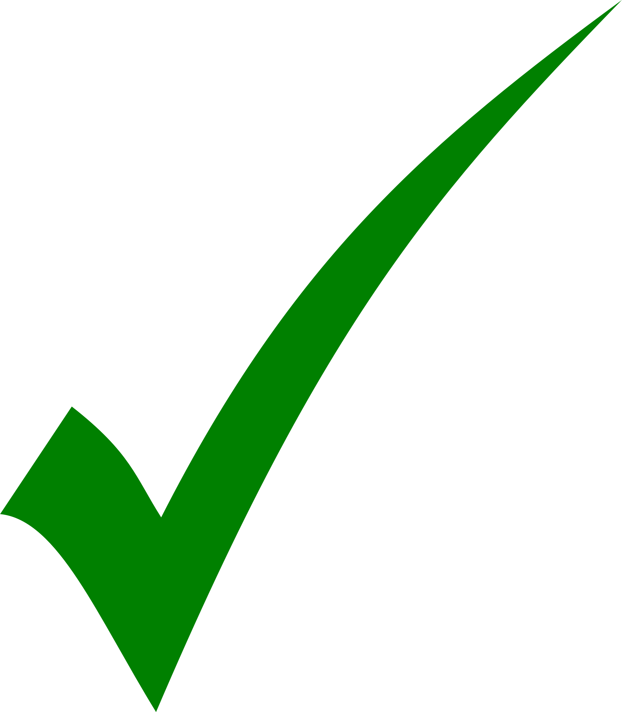 Clipart - Green tick - simple