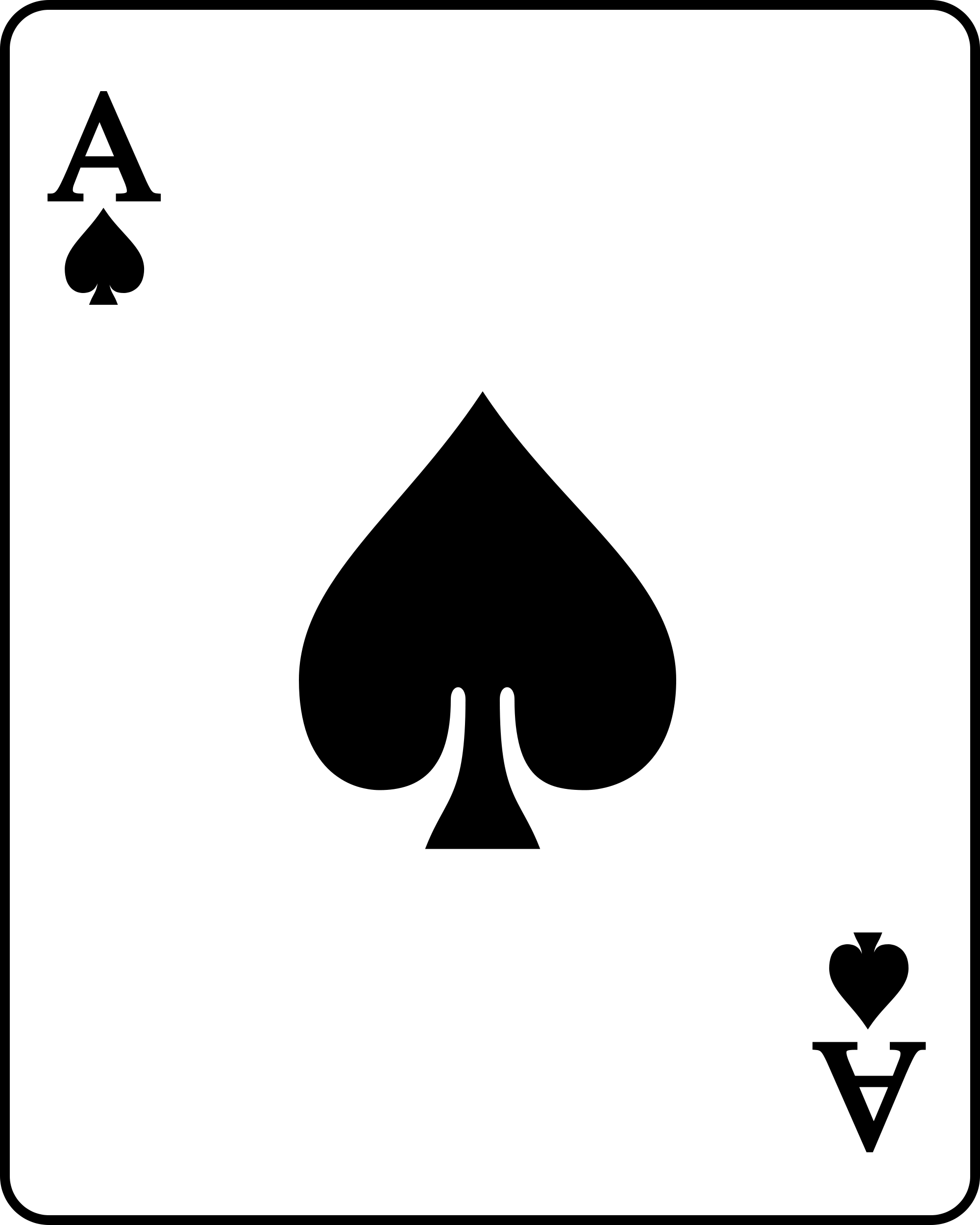 File:Playing card spade A.svg