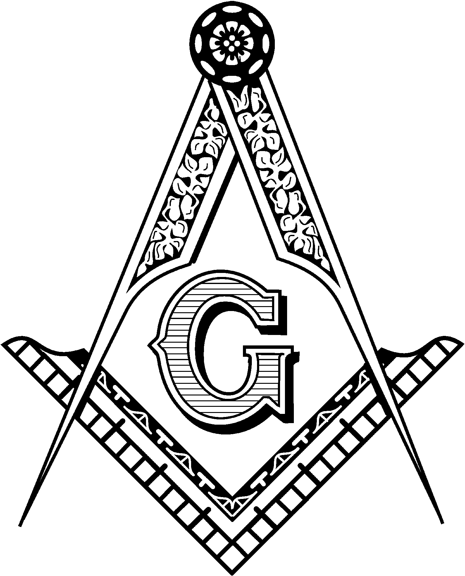 Masonic Clipart Compass And Square - Free Clipart ...