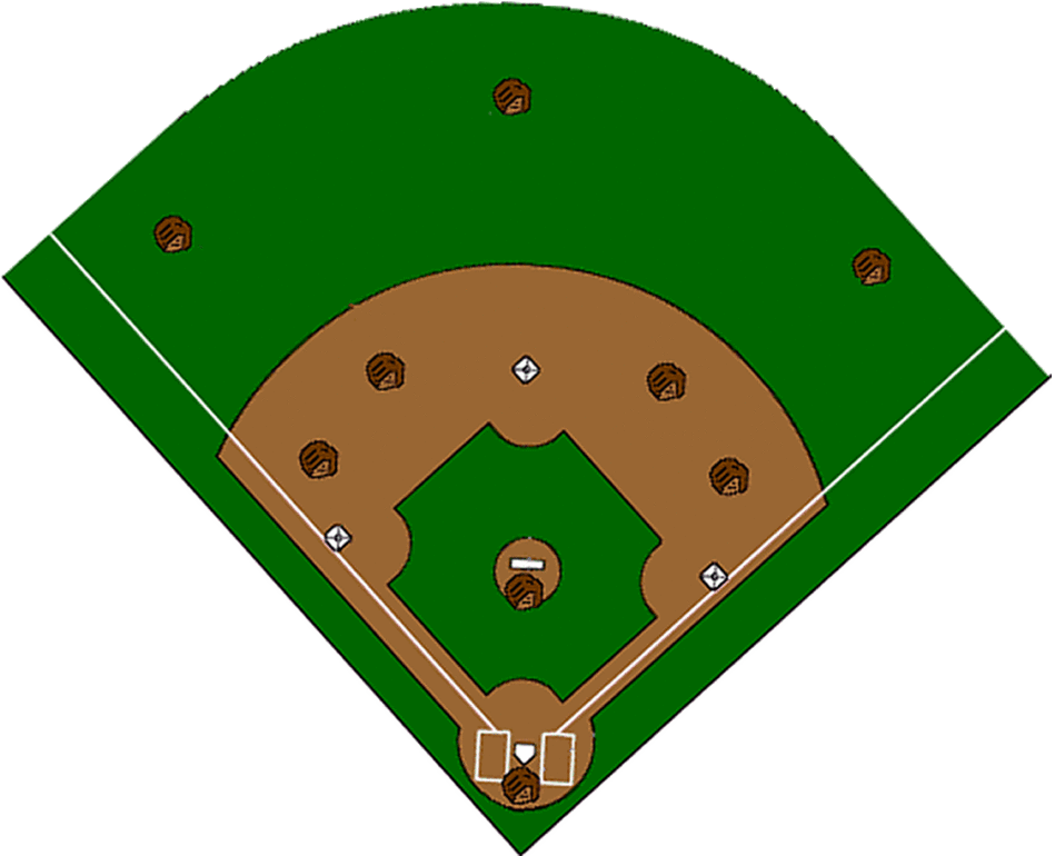 Printable Baseball Field Diagrams ClipArt Best