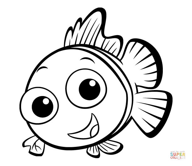 Rainbow Fish, Crawfish and Small Fish coloring page | Free ...