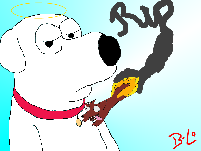 662 views Image - Thecrbattles fanart brian griffin vs rocket dog by ...
