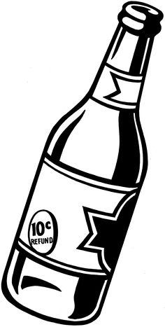 Bottle, Line drawings and Beer bottles
