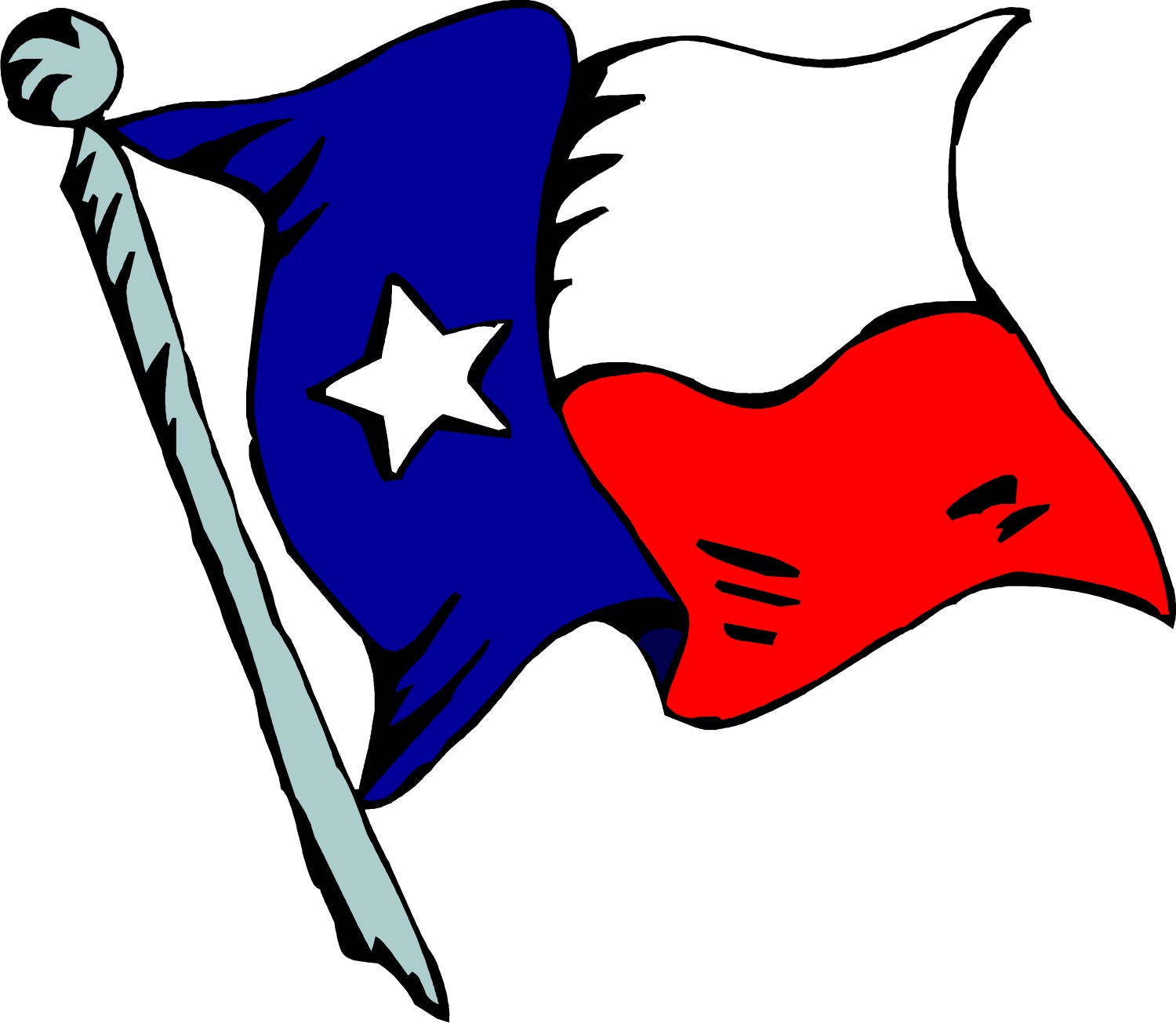 Texas flag clipart