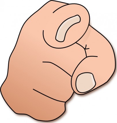 Finger pointing at you clipart