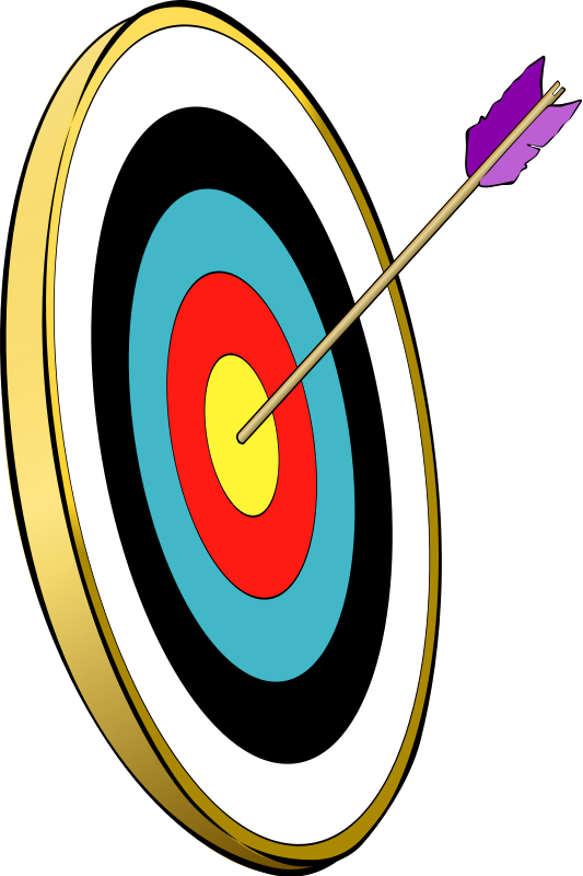 Arrow and target clipart