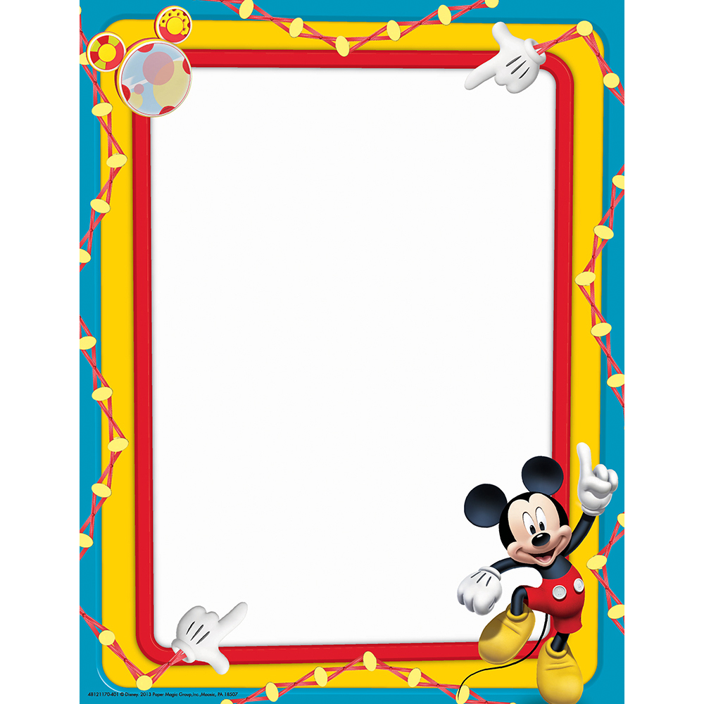 Mickey Mouse Birthday Border Clipart