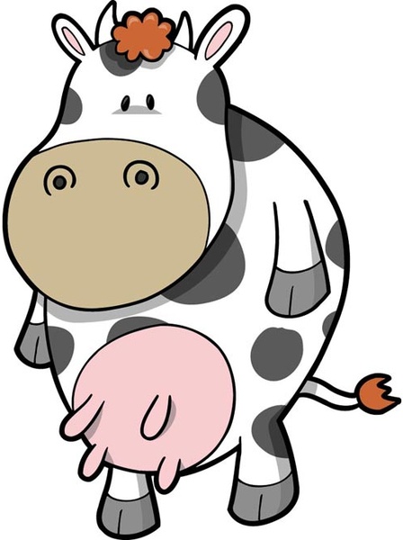 Funny cow face cartoon free vector download (15,207 Free vector ...
