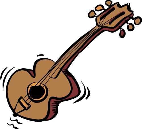 Cartoon Guitar Clipart