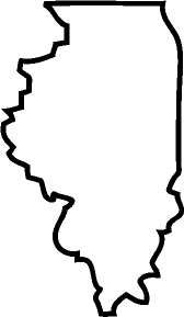 Illinois state outline clipart