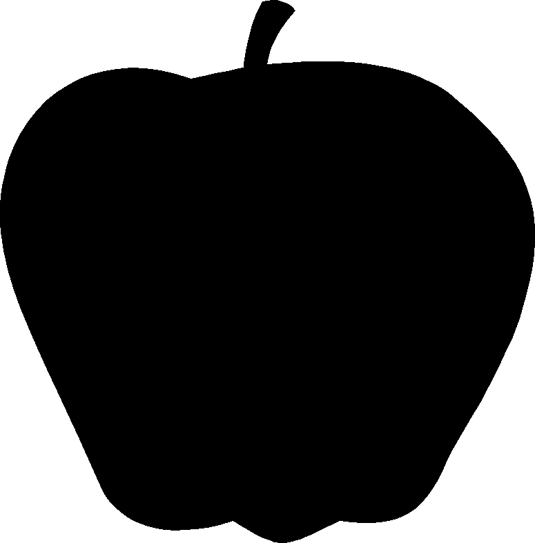 Imgs For > Apple Silhouette