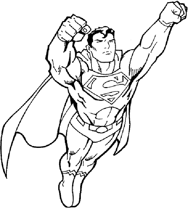 Super Man In Black And White - ClipArt Best