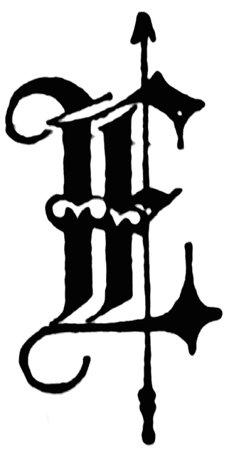 E, Old English fancy text | ClipArt ETC